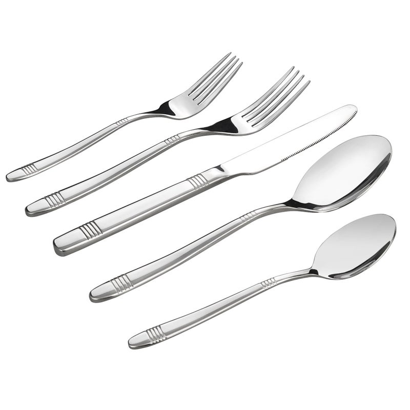 Begale 30-Piece Stainless Steel Flatware, Service for 6 - Image 1